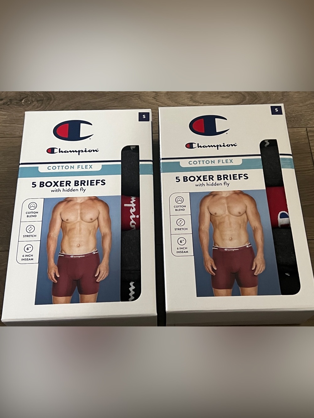 10 Pairs Champion Boxer Briefs Size Small New